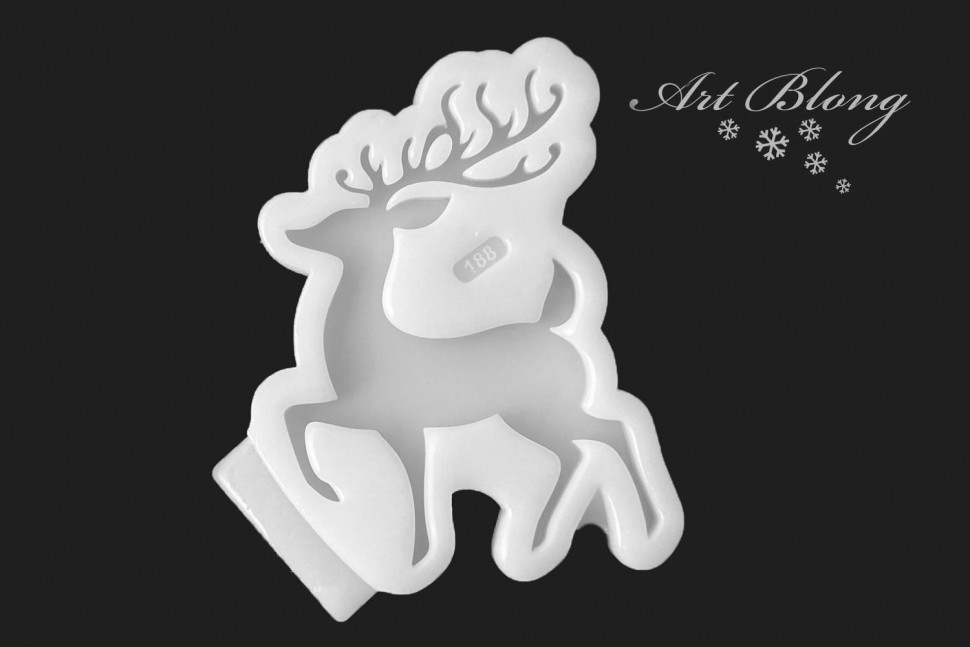 No. 188 Christmas Reindeer Silicone Mold - image 4