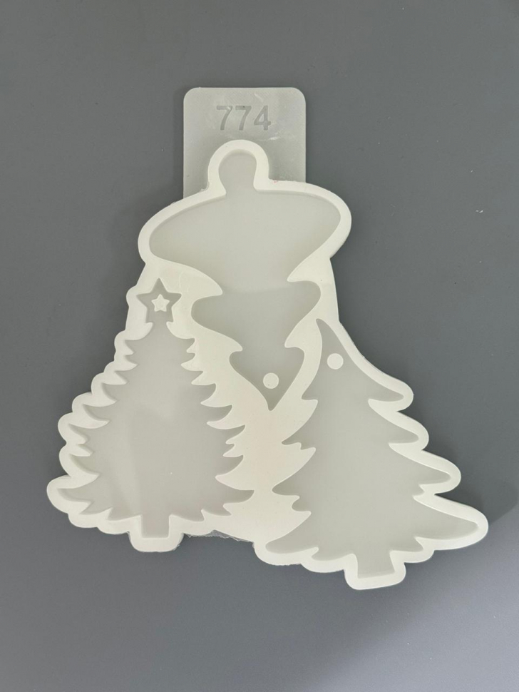 No. 779 Glossy Christmas Trees, 3 Cavities Silicone Mold - image 6
