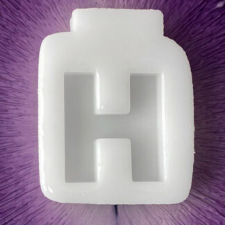 Cyrillic Letter En - Latin H Silicone Mold - image 1