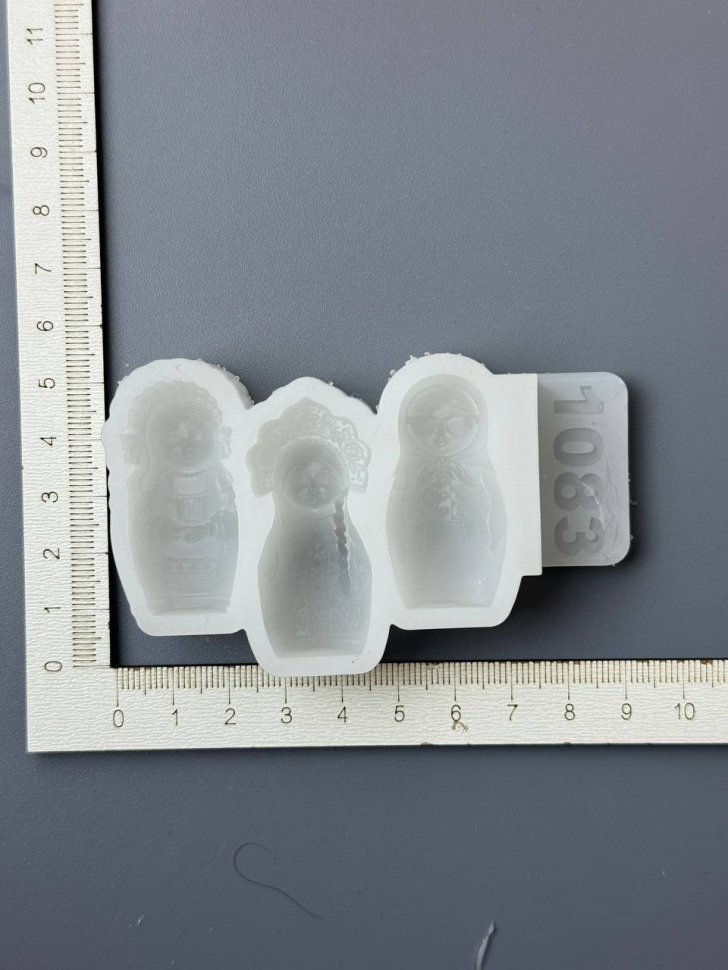 No. 1083 Mini Matryoshka Dolls Silicone Mold - image 3