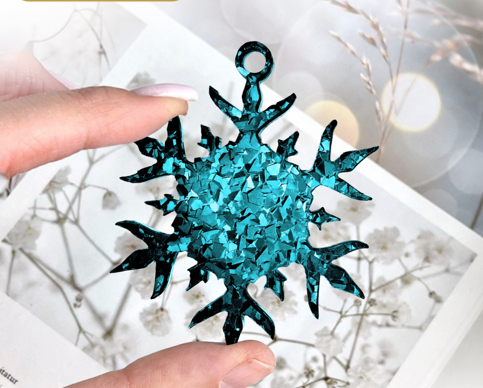 No. 220 Crystal Snowflakes Silicone Mold - image 5