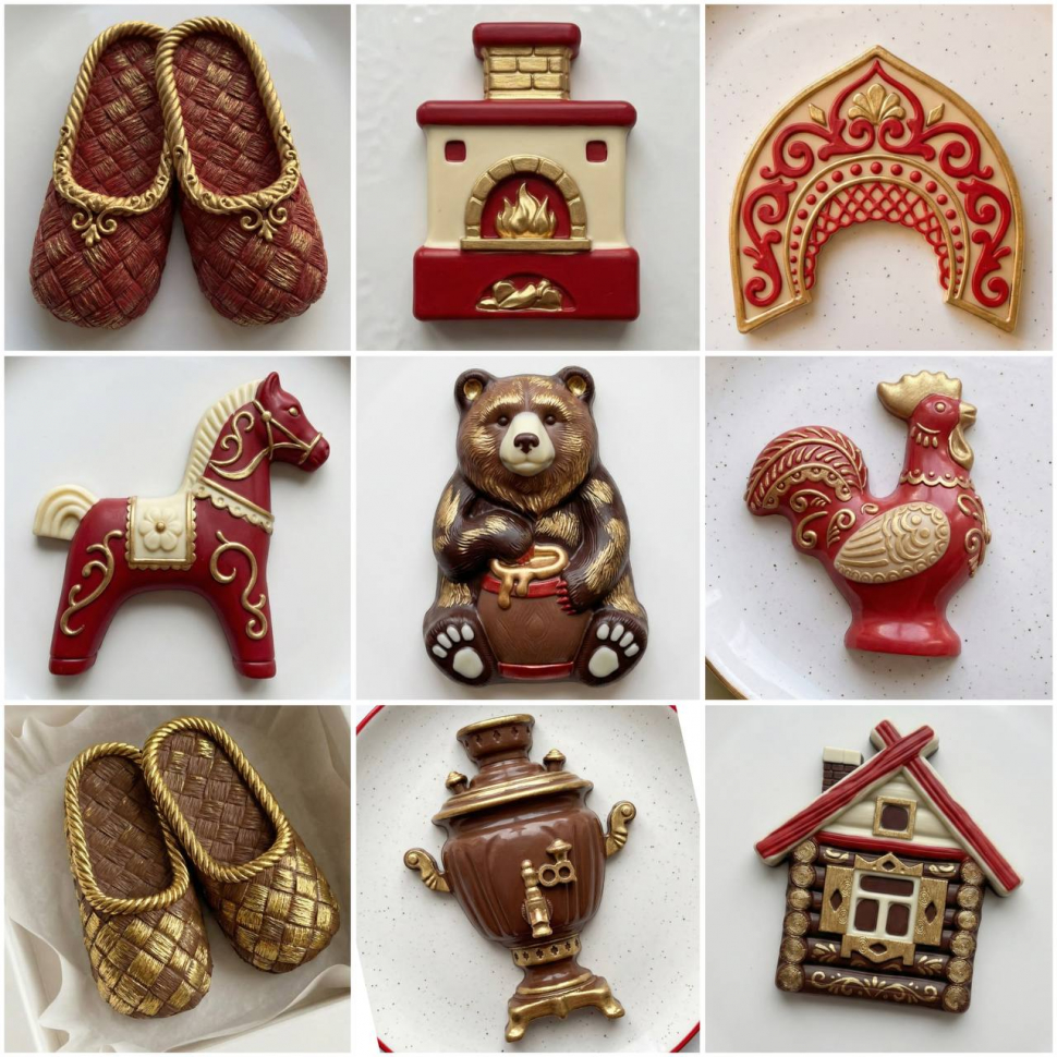 No. 4047 Russian Folk Design Silicone Mold - image 6