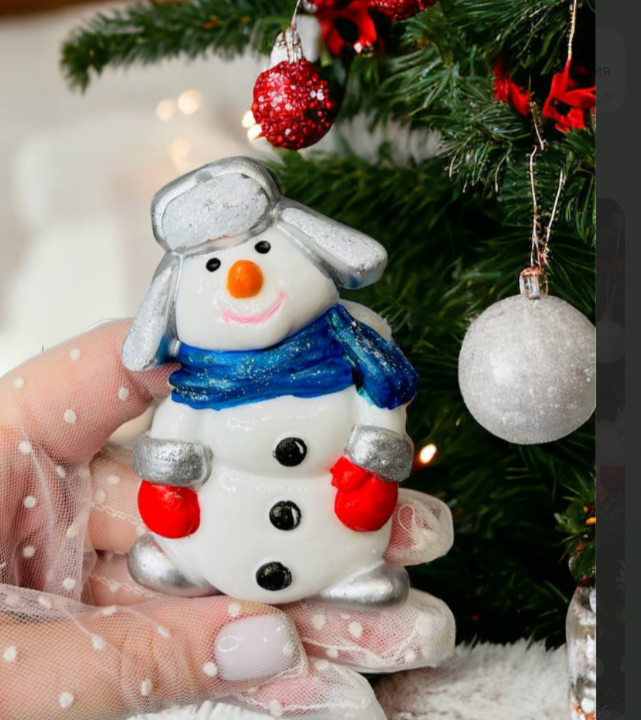 No. 194 Snowman Silicone Mold - image 2