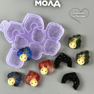 AC30 Mold for jewelry hairpins and earrings Kokoshnikki – image 1