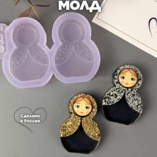 B66 Silicone Mold Matryoshka mini 2 pcs – image 1