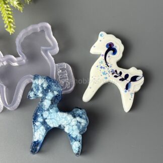 B59 Mold for keychains and brooches Horse 2 pcs – image 1