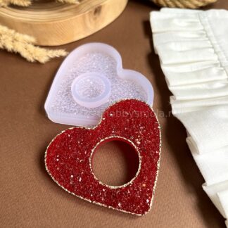 X05 Heart shaped resin mold – image 1