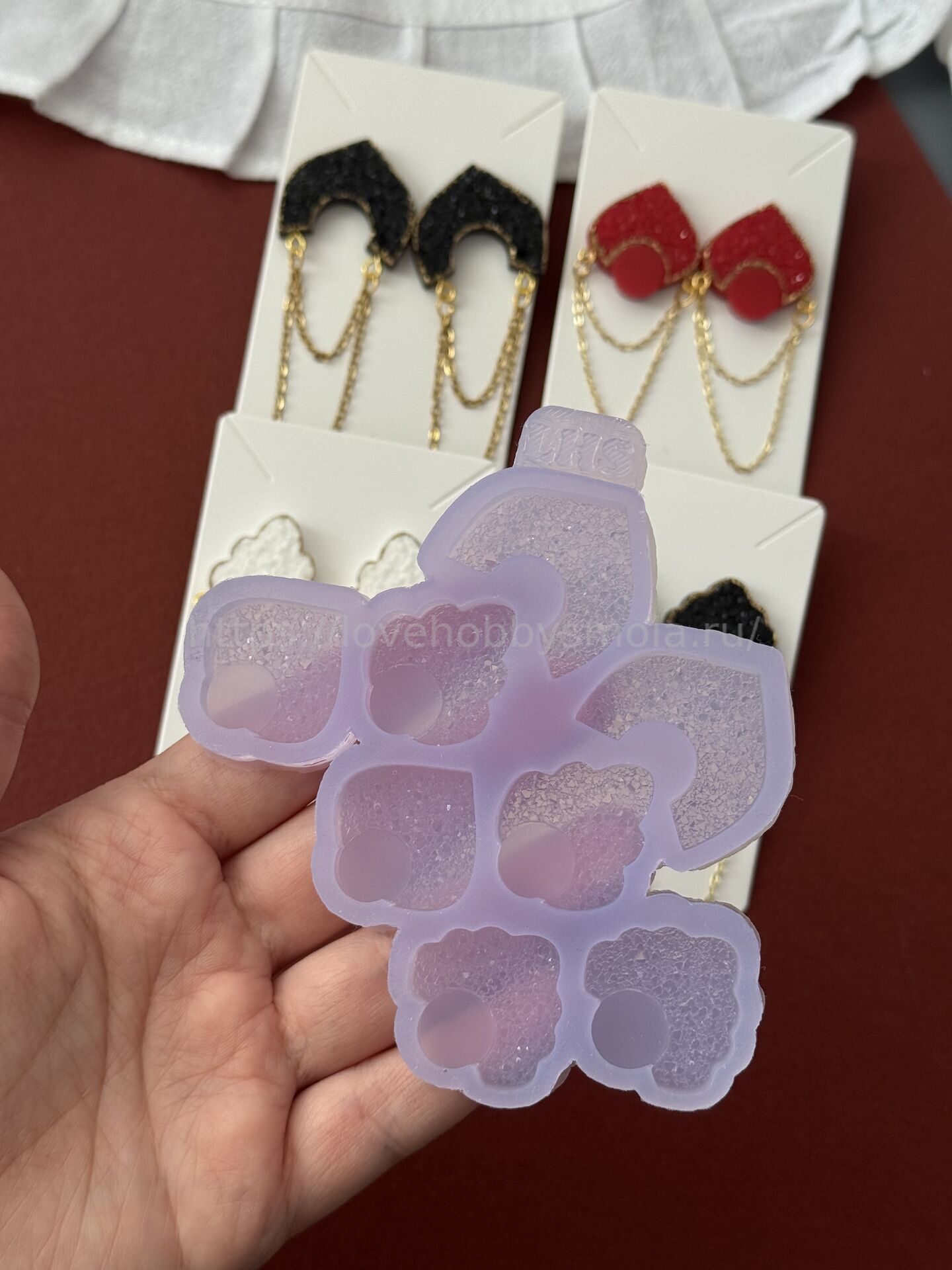AC30 Mold for jewelry hairpins and earrings Kokoshnikki – image 5