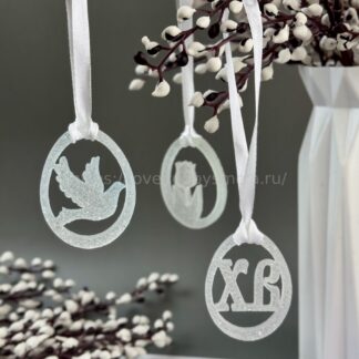 X06 Silicone Mold in the shape of an Easter tag – image 1