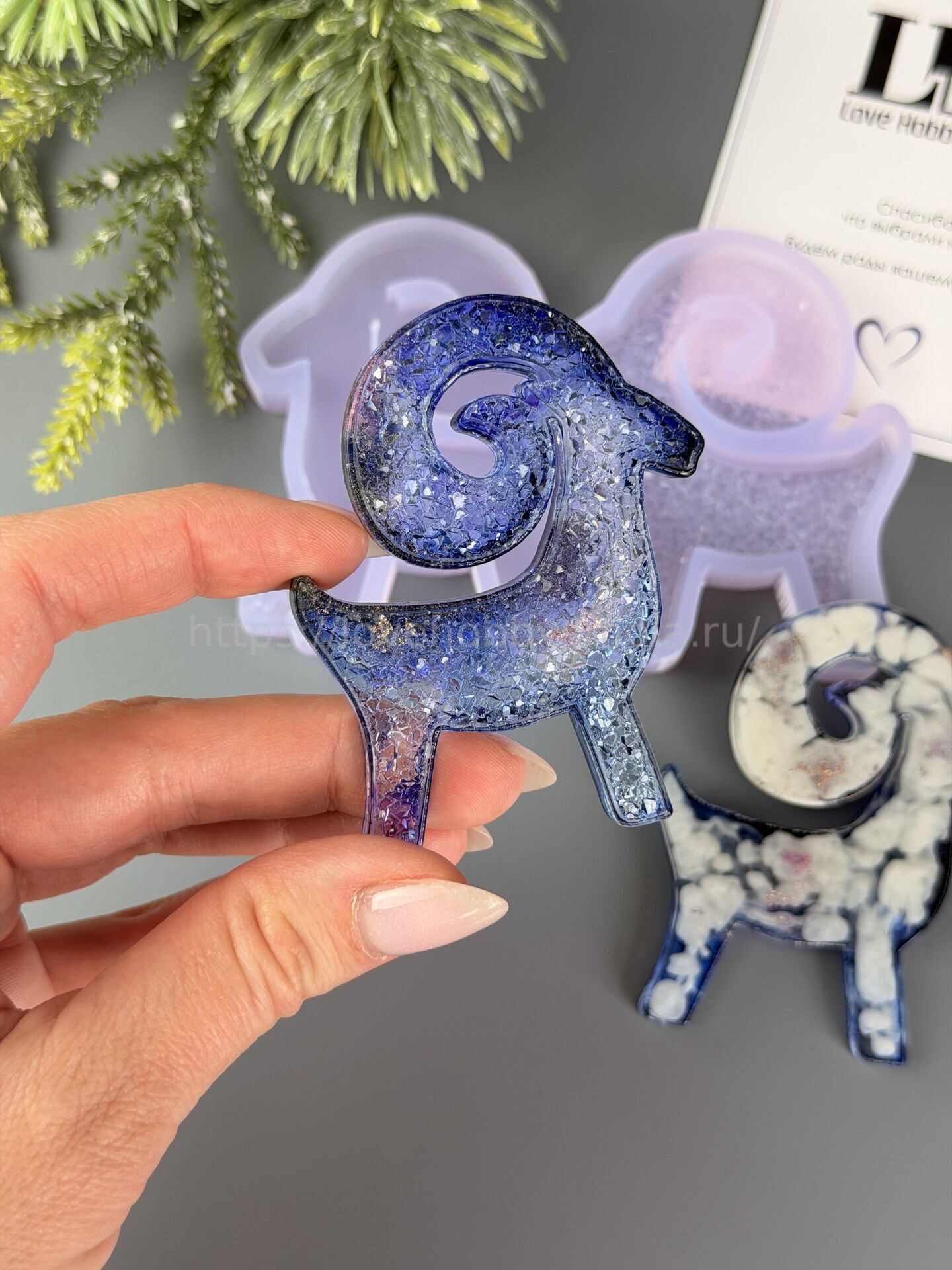 MC88 Mold New Year's Goat set of 2 pcs symbol of 2027 – image 3