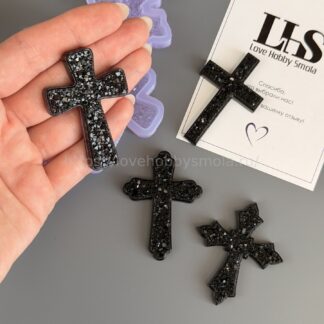 B86 Mold for keychains, brooches and Crosses jewelry – image 1