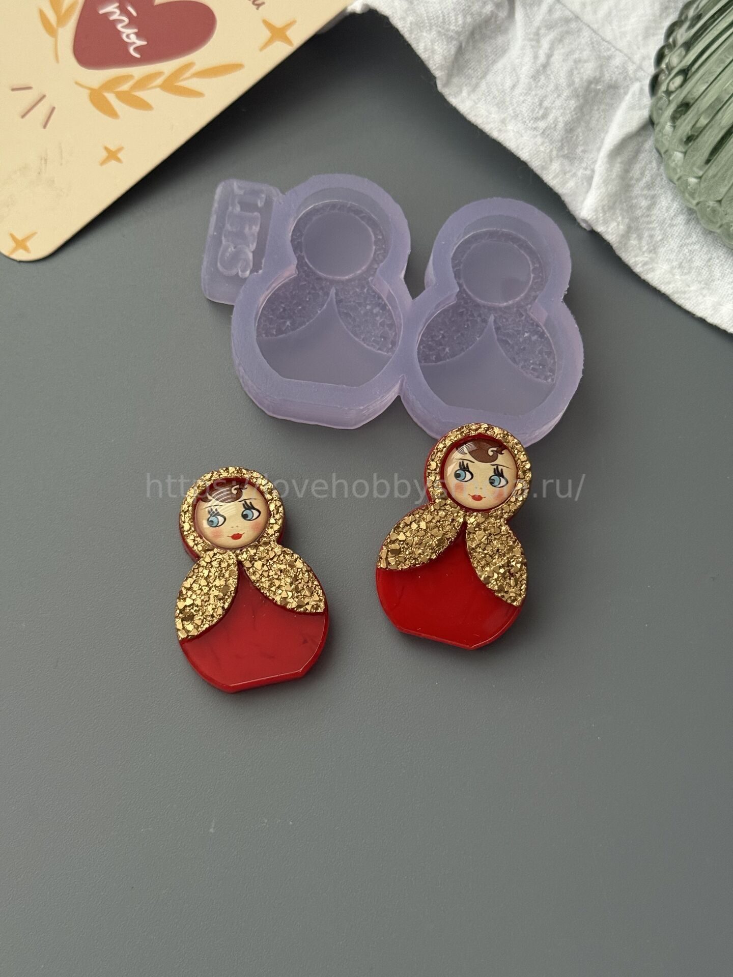 B66 Silicone Mold Matryoshka mini 2 pcs – image 3