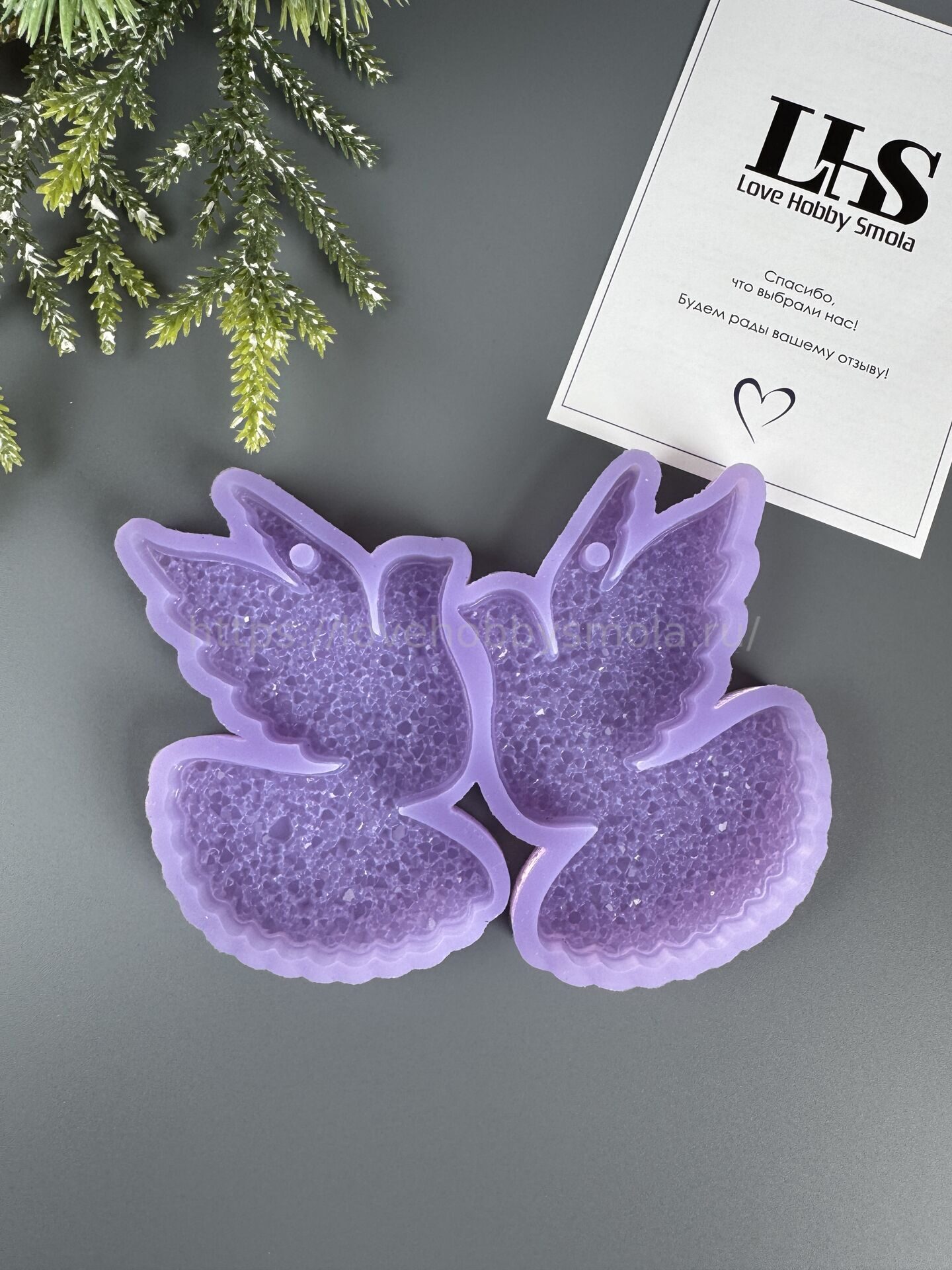 MC85 New Year's mold for epoxy resin Doves – image 3