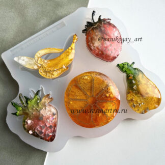 No. 896 Brooch Set Silicone Mold - image 1