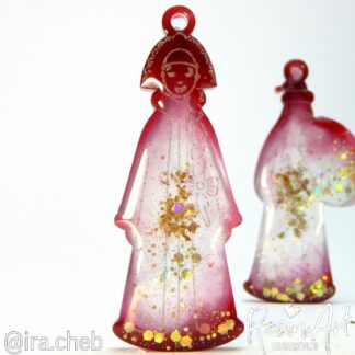 No. 578-S Christmas Ornament Snow Maiden Silicone Mold - image 1