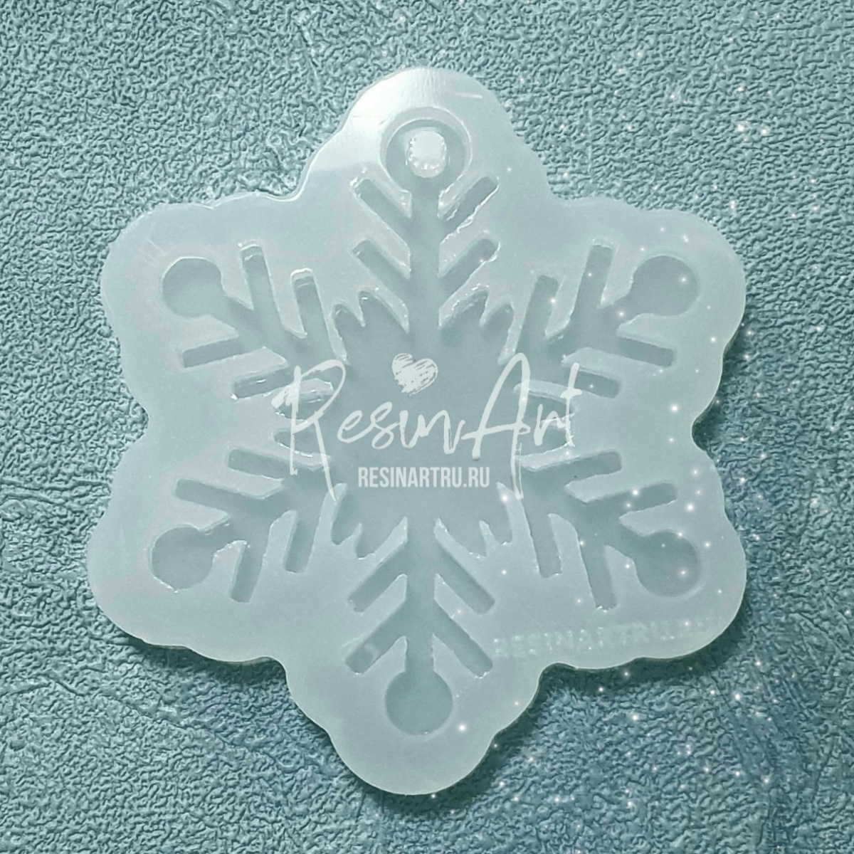No. 404 Christmas Ornament Snowflake No. 4 Silicone Mold - image 2