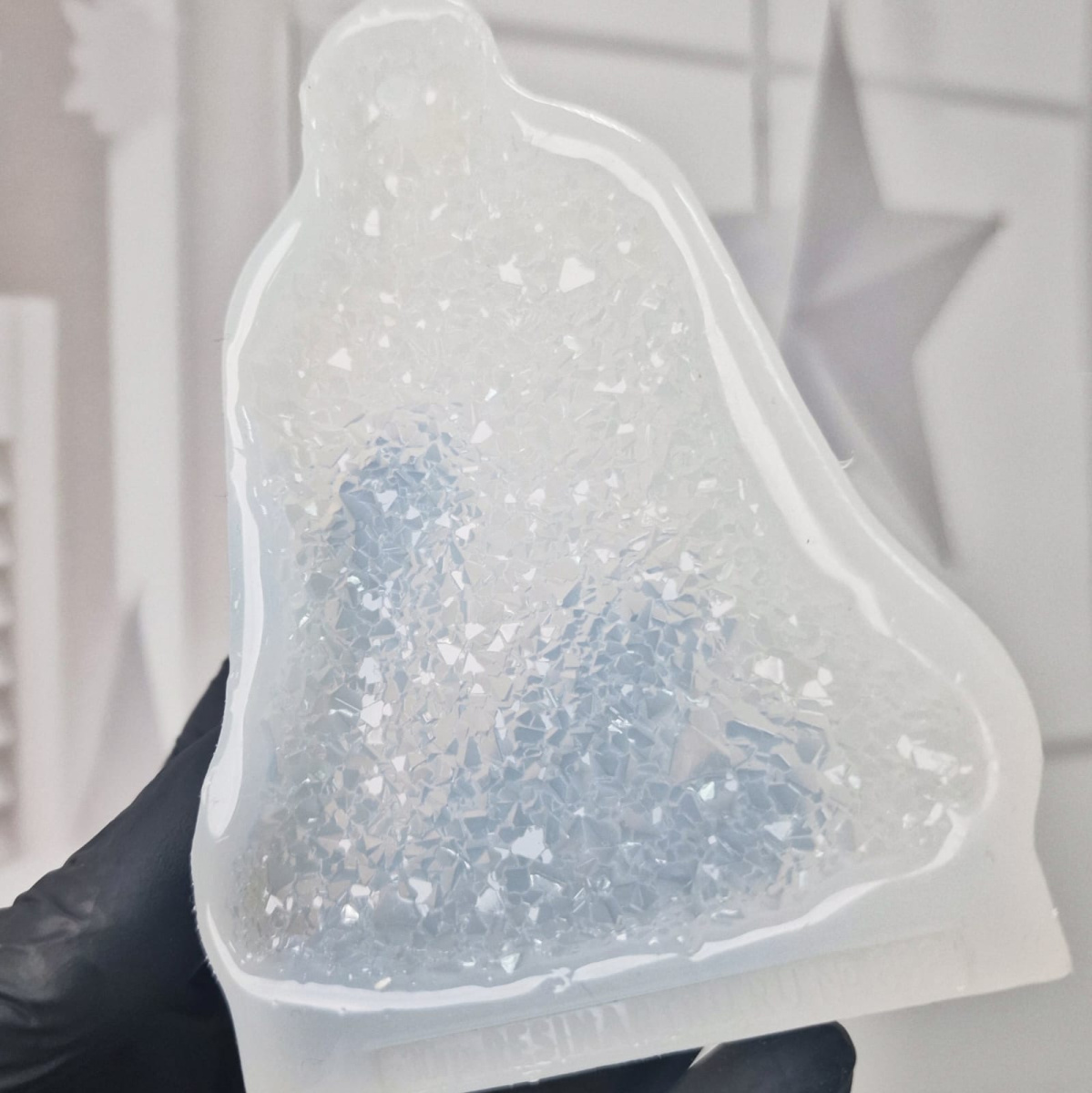 No. 868-S Christmas Ornament Crystal Bell Silicone Mold - image 4