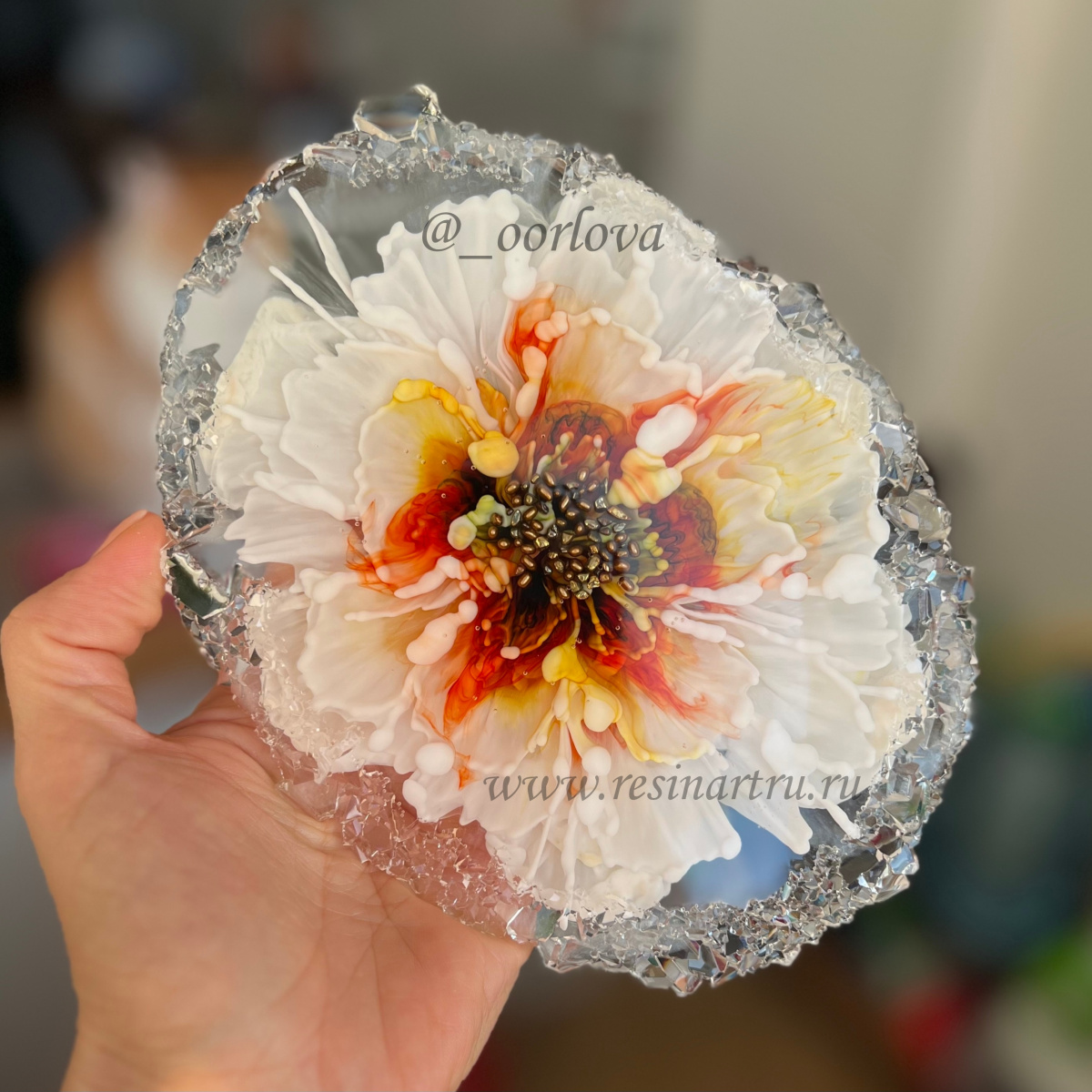 No. 934 Coaster with Crystal Edge Silicone Mold - image 1