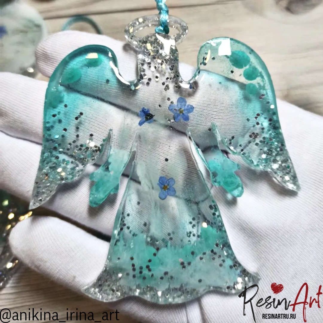 No. 439 Christmas Ornament Angel No. 3 Silicone Mold - image 6
