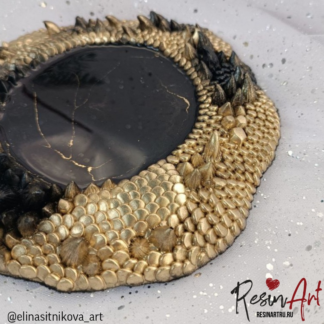 No. 796 Coaster with Dragon Scales Silicone Mold - image 11