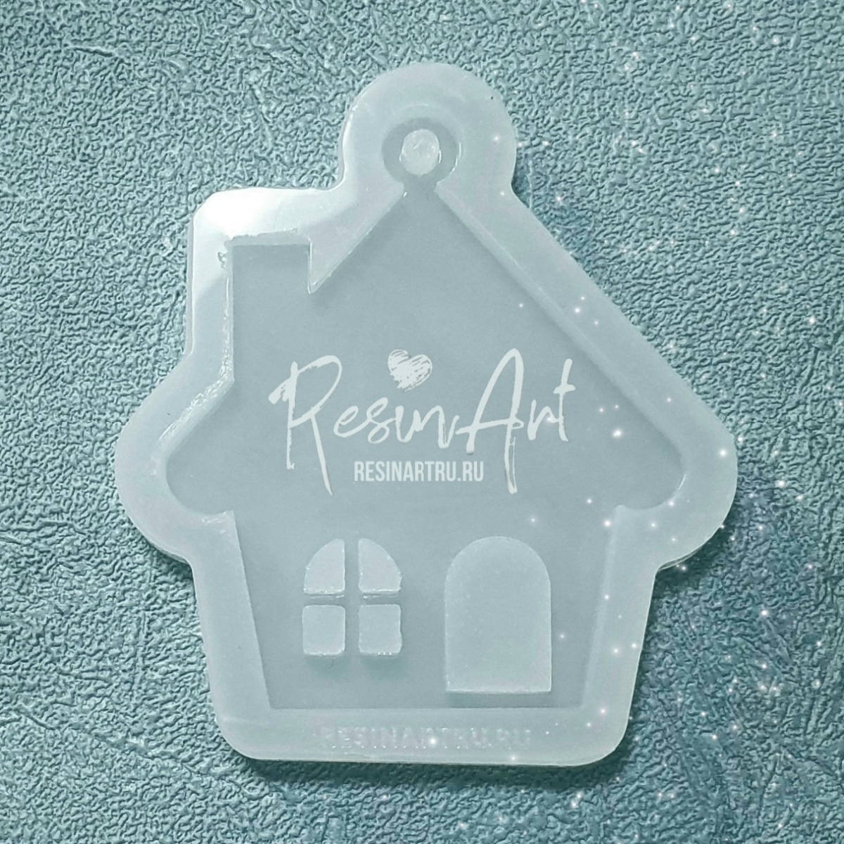 No. 438 Christmas Ornament House No. 2 Silicone Mold - image 2
