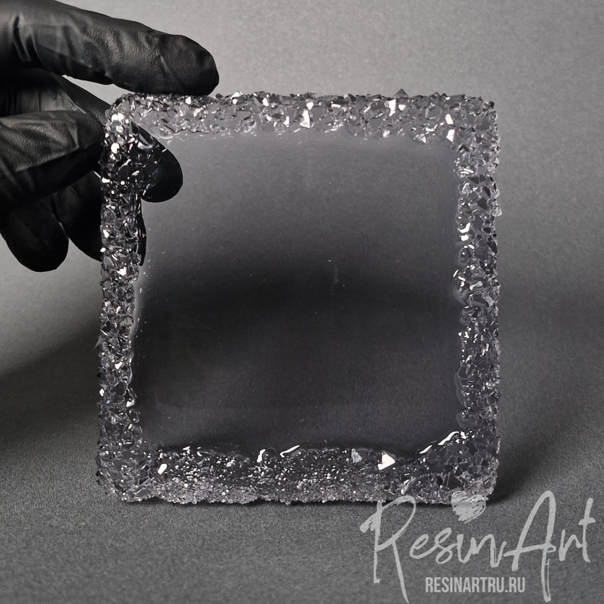 No. 879 Coaster with Crystal Edge Silicone Mold - image 3