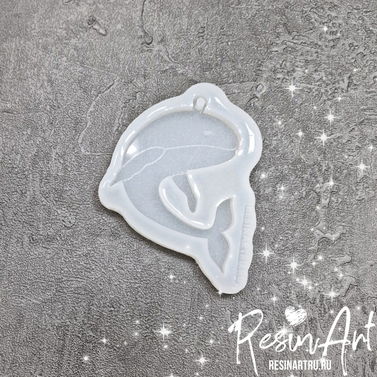 No. 596 Christmas Ornament Orca Silicone Mold - image 2