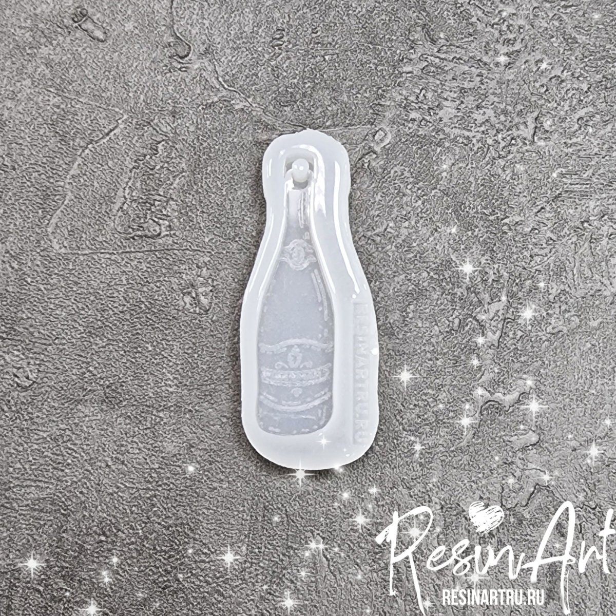 No. 574-S Christmas Ornament Champagne (8 cm) Silicone Mold - image 2