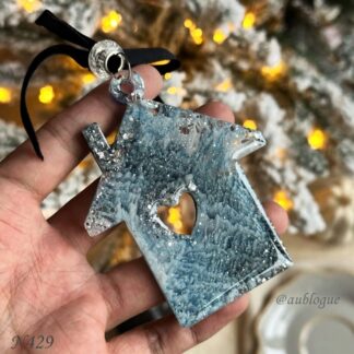 No. 429 Christmas Ornament House No. 1 Silicone Mold - image 1