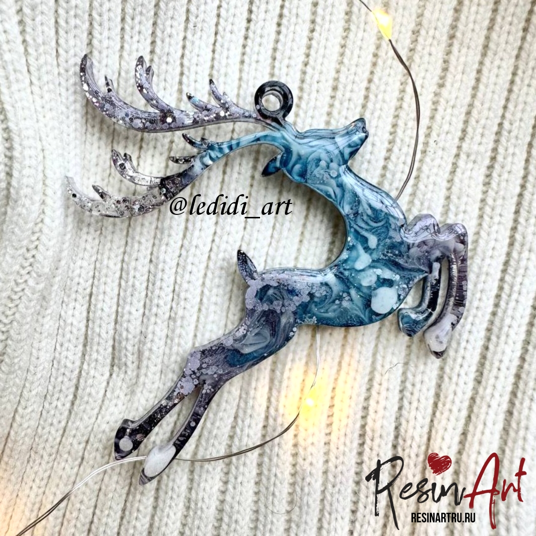 No. 576 Christmas Ornament Reindeer Silicone Mold - image 31