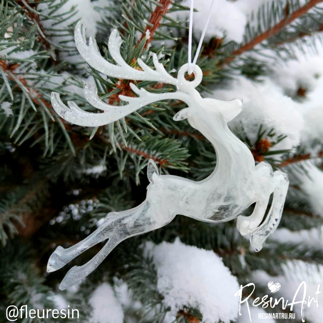 No. 576 Christmas Ornament Reindeer Silicone Mold - image 21