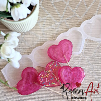 No. 685 Candy - Hearts (Set) Silicone Mold - image 1