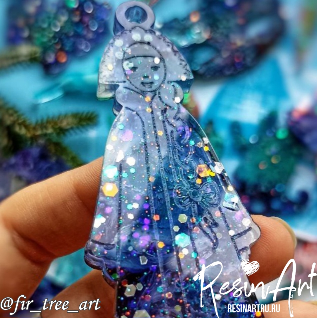No. 578-S Christmas Ornament Snow Maiden Silicone Mold - image 3