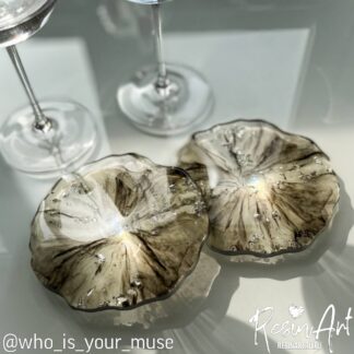 No. 215 Coaster Stone Slice No. 4 (10 mm) Silicone Mold - image 1