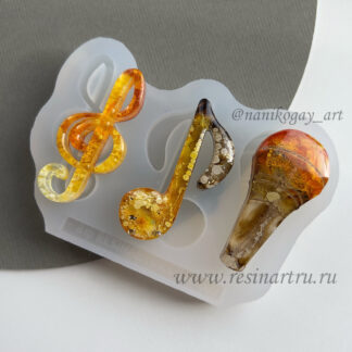 No. 899 Brooch Set Silicone Mold - image 1