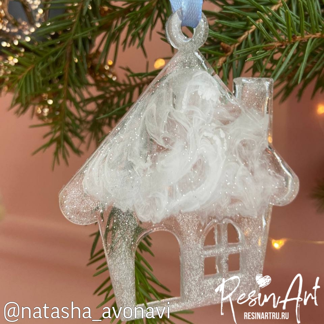 No. 438 Christmas Ornament House No. 2 Silicone Mold - image 7