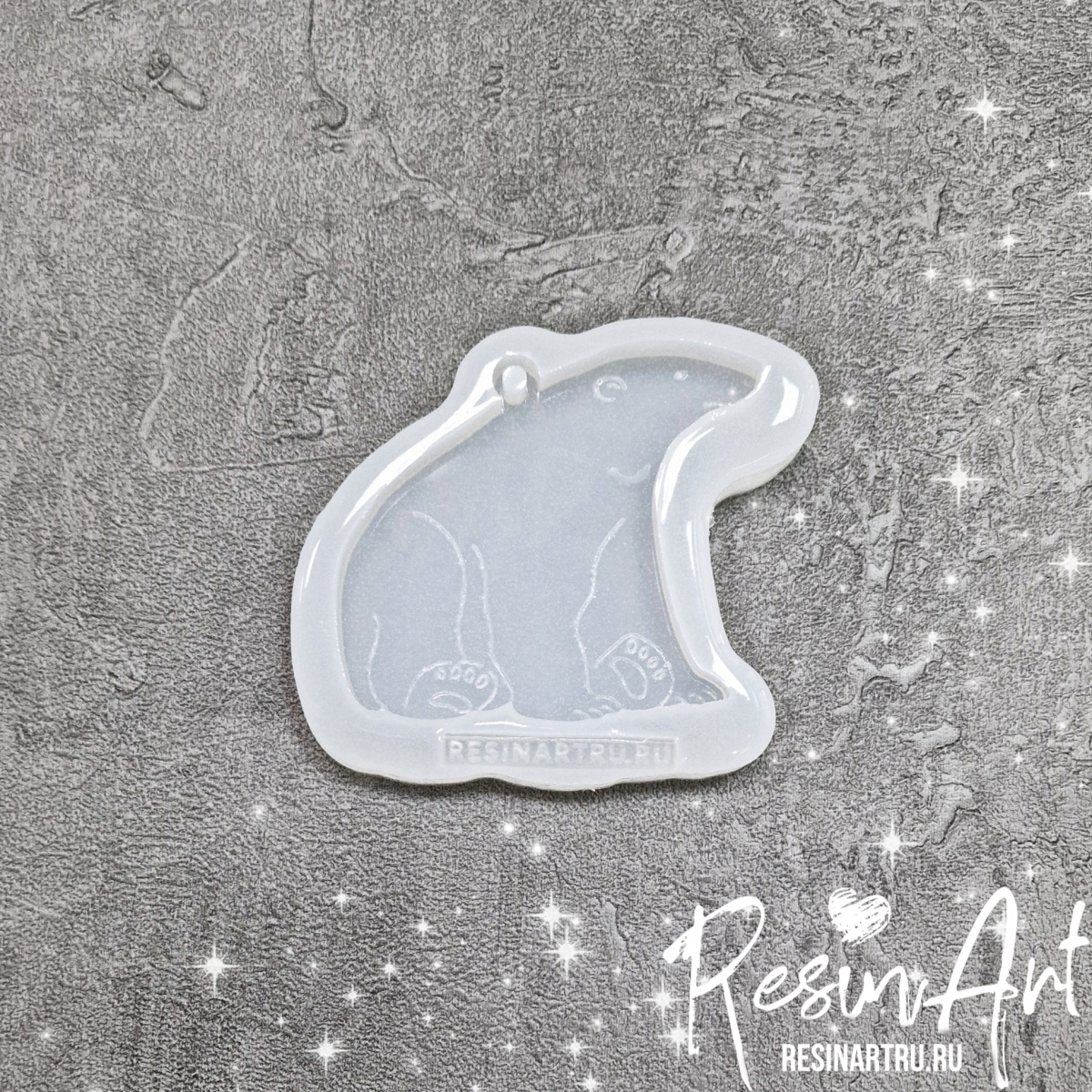 No. 584-S Christmas Ornament Polar Bear Silicone Mold - image 2