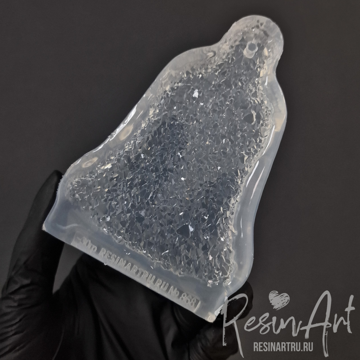 No. 868-S Christmas Ornament Crystal Bell Silicone Mold - image 3