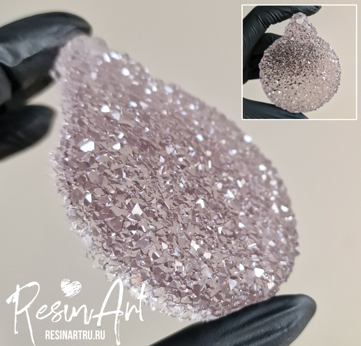 No. 859 Christmas Ornament Crystal Bauble (7.2 cm) Silicone Mold - image 3