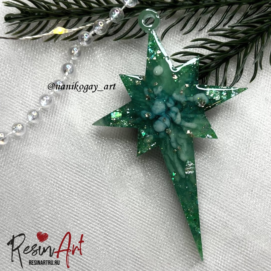 No. 622 Christmas Ornament Christmas Star Silicone Mold - image 10