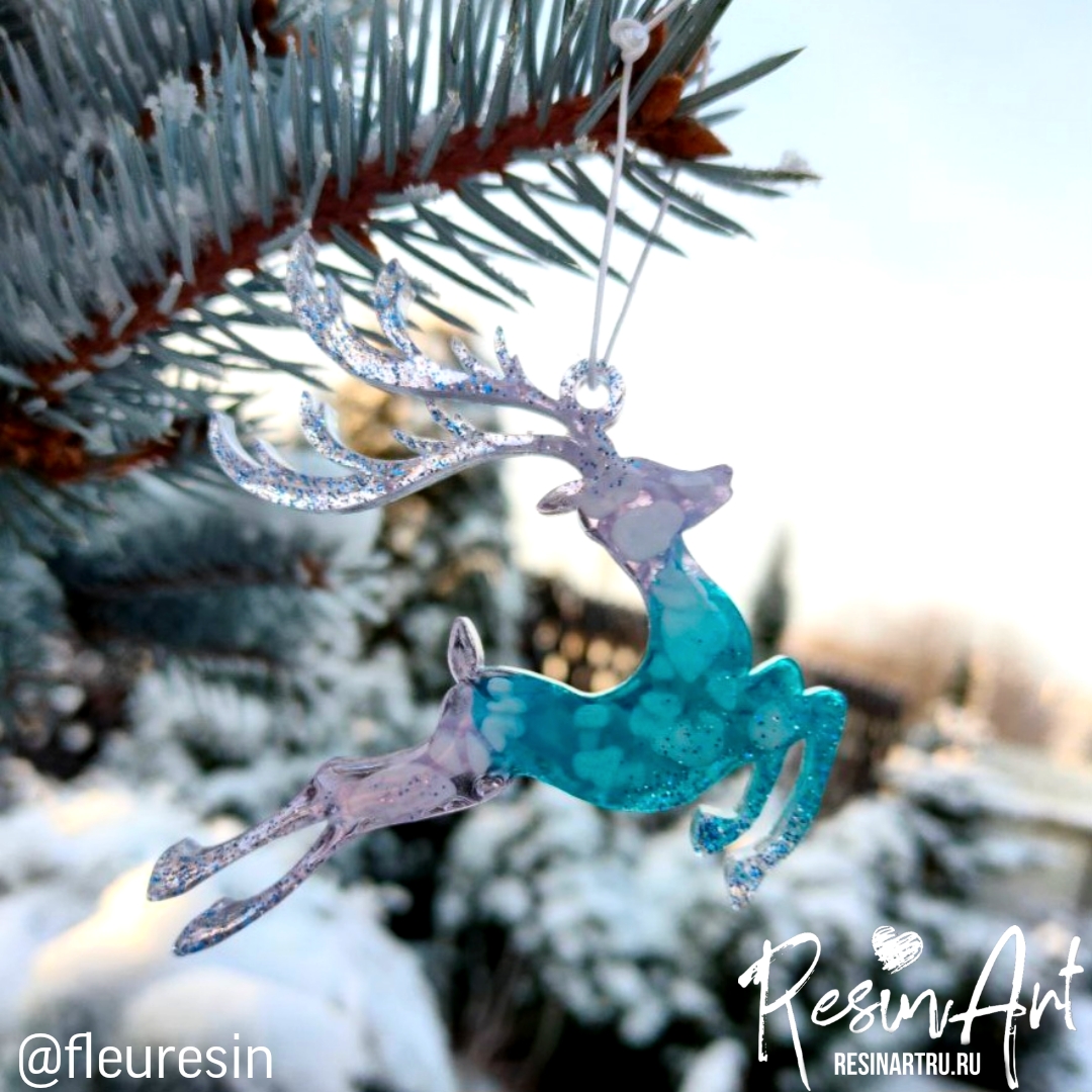 No. 576 Christmas Ornament Reindeer Silicone Mold - image 20