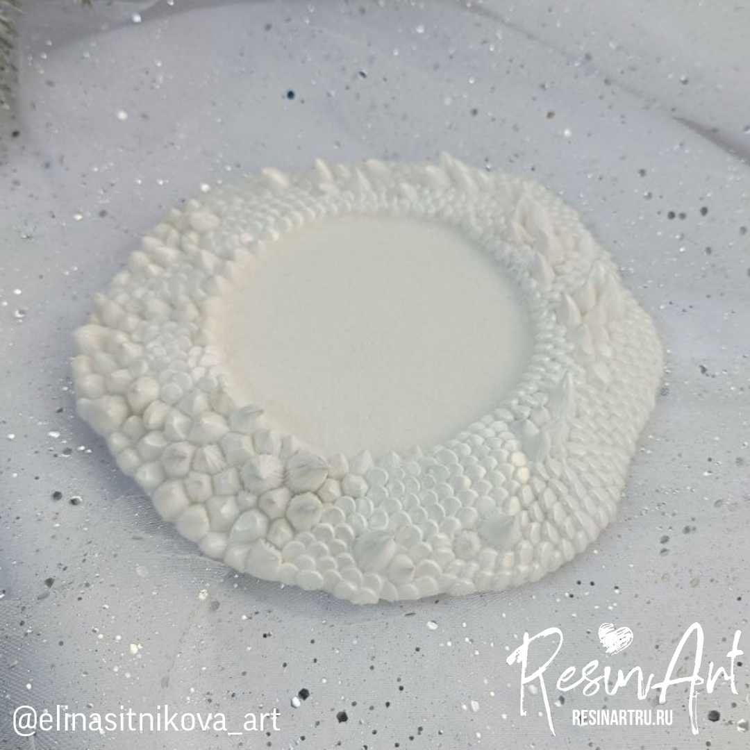 No. 796 Coaster with Dragon Scales Silicone Mold - image 12