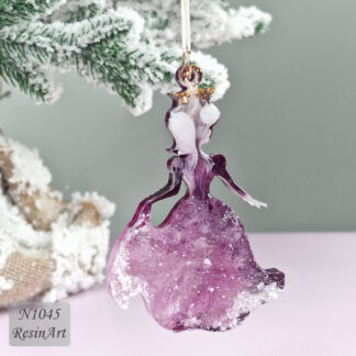 No. 1045 Christmas Ornament Princess Crystal Silicone Mold - image 1