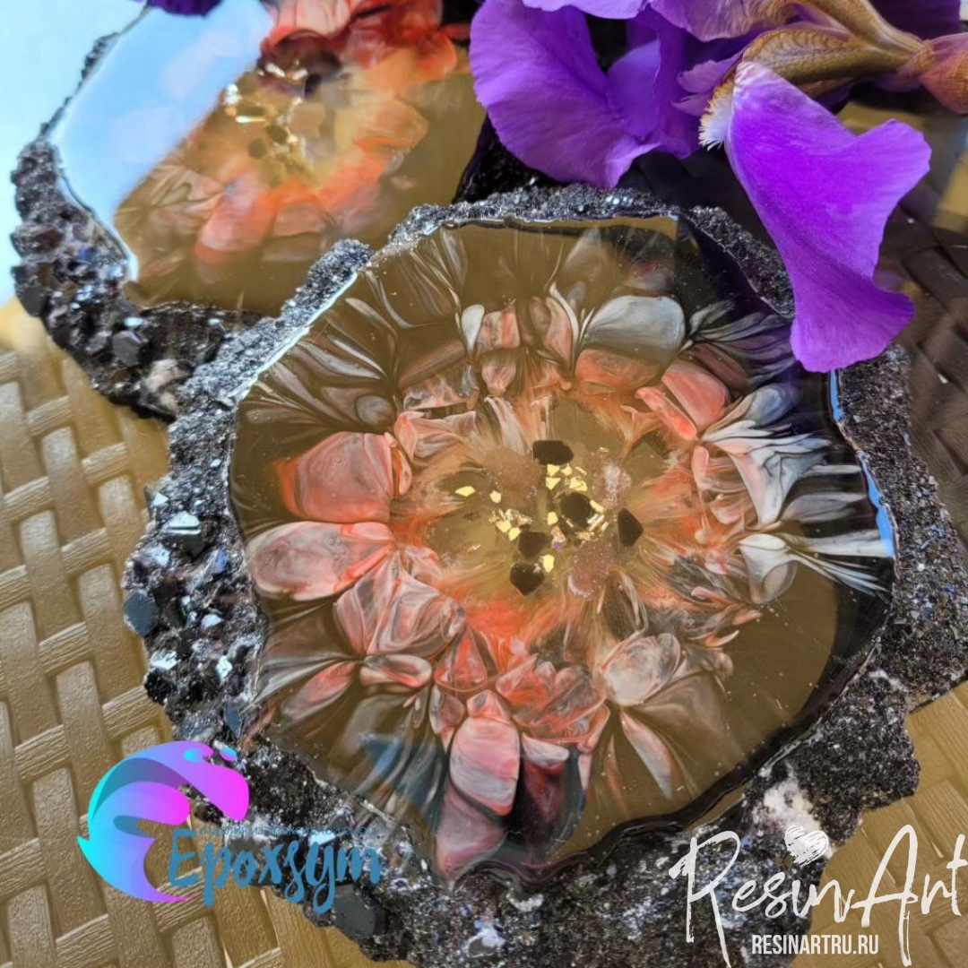 No. 232 Coaster with Crystal Edge No. 12 Silicone Mold - image 14