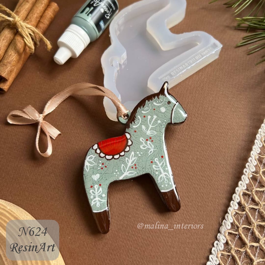 No. 624 Christmas Ornament Horse Silicone Mold - image 10