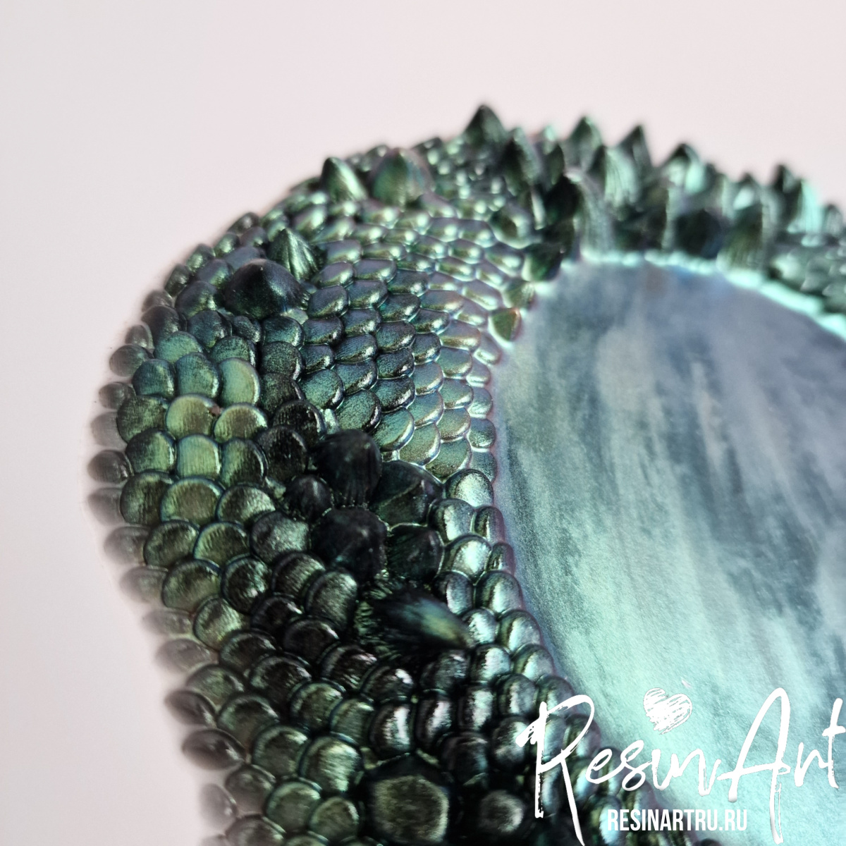 No. 796 Coaster with Dragon Scales Silicone Mold - image 7