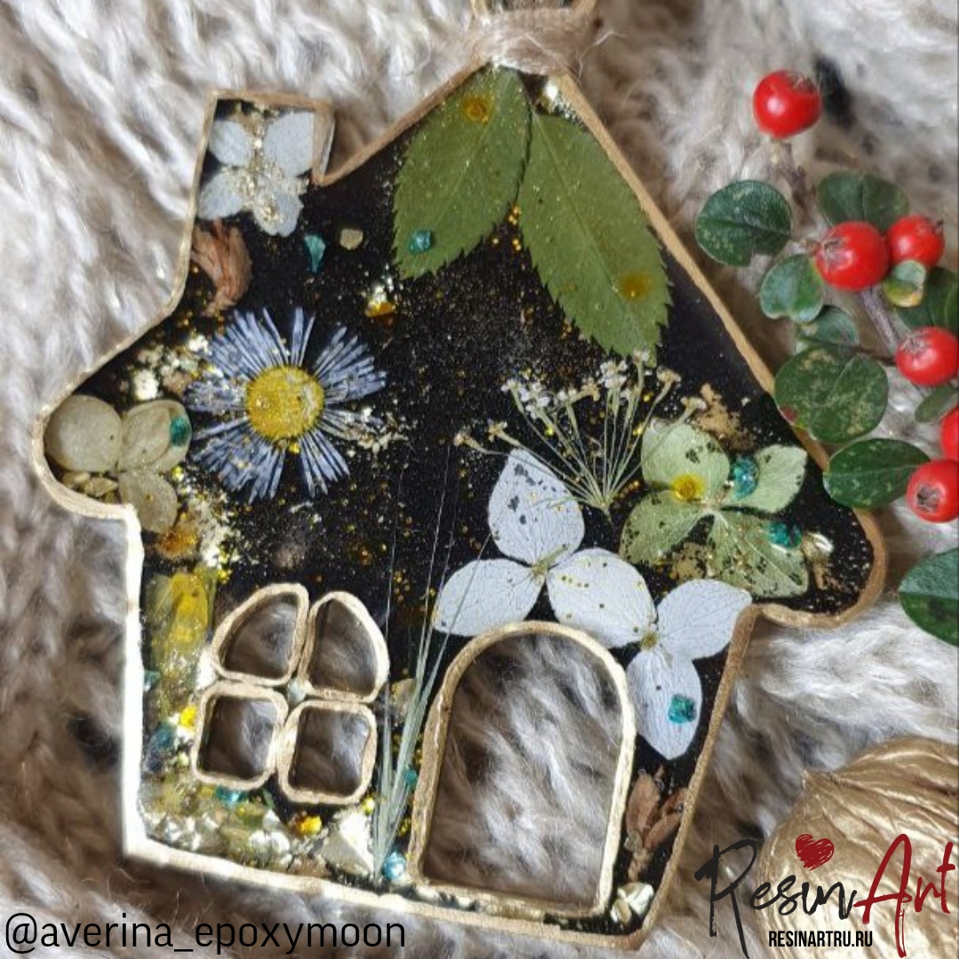 No. 438 Christmas Ornament House No. 2 Silicone Mold - image 8