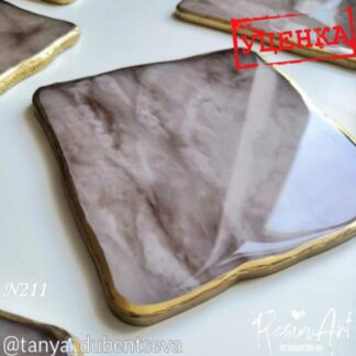 No. 211-U Coaster Marble Stone (5 mm) Silicone Mold - image 1
