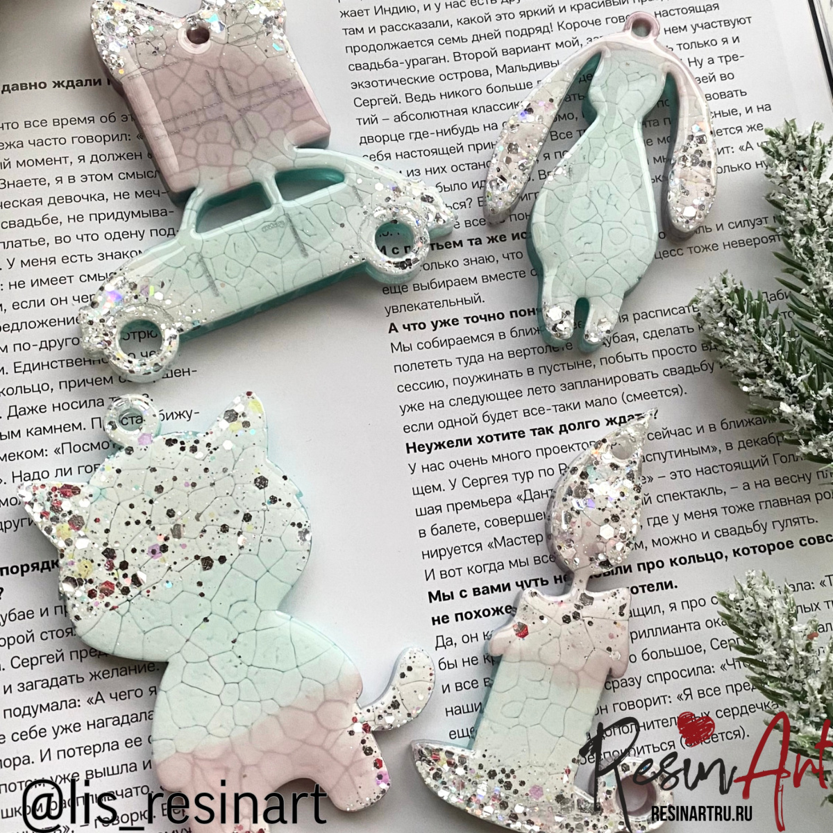 No. 577 Christmas Ornament Candle Silicone Mold - image 8