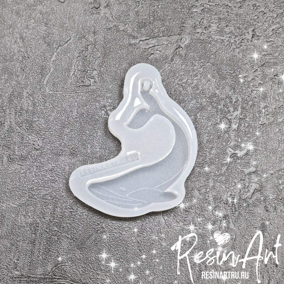 No. 598 Christmas Ornament Whale Silicone Mold - image 2